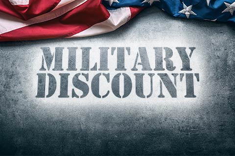 Military Discount graphic