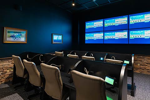Race book betting floor
