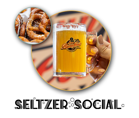 sun brewfest beer glass